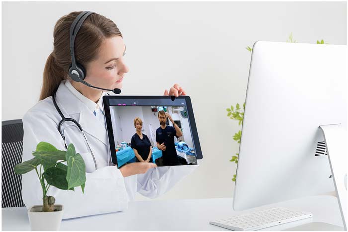 nurse videoconference