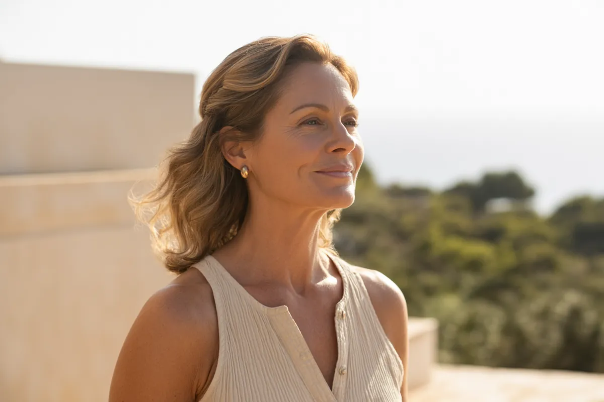 BHRT for women — vibrant woman in her fifties
