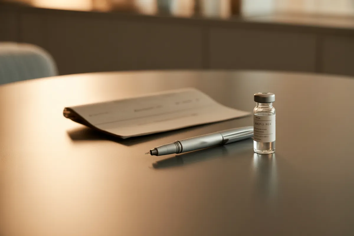 Cost of medical weight loss — clinical still life